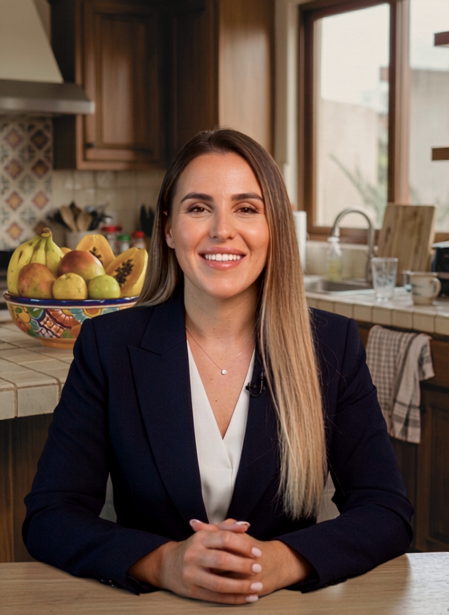 Carolina Domínguez, creadora de Cocina con Caro, en su cocina